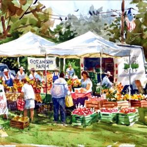 The painting donated to the Festival of Trees Silent Auction event. Courtesy photo