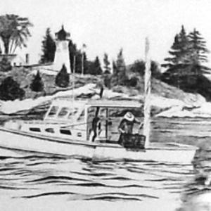 Drawing by John Butke, The Butke Gallery, Sawyer’s Island ME