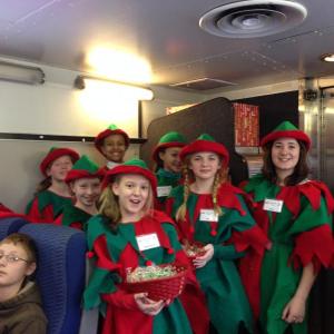Ride the Candy Cane Train on December 12 or 13 and meet these Christmas elves. Courtesy photo