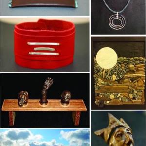 A great visual of some of the gift ideas that await at the 11th annual holiday show and sale from JLynne Designs and invited artists.