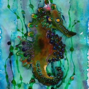 Nate Allen’s “Seahorse” is among the works in the Creative Expressions Program Art Show at River Arts West Dec. 17-23. Courtesy of River Arts Seahorse by Nate Allen