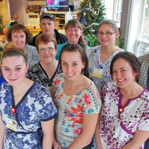 A cohesive, dedicated staff that knows each other and their residents is behind the second consecutive no-deficiency finding from state inspectors, believes Gregory Wing Director of Nursing Cathryn Rayle, RN. Courtesy of LincolnHealth