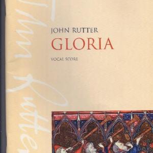 The sheet music cover for John Rutter’s “Gloria.” Courtesy of Martha Speed
