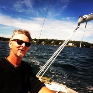 New Executive Director of the Chamber Rick Prose said he always planned to return to the region. He enjoys sailing in Boothbay Harbor on his own boat and has worked many years as a professional boat builder. Courtesy of Rick Prose