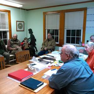 Southport’s bylaws committee meets with the selectmen to discuss a change from elected officers to appointed officers. JANE CARPENTER/Boothbay Register
