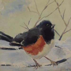 Seventy Maine artists are in the new RIver Arts show opening Feb. 19 with a reception from 5-7 p.m. The little bird above is by Waldoboro artist Brooke Pacy. Courtesy of Linda Morkeski Brooke Pacy, Waldoboro ME