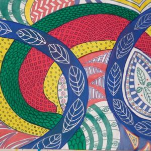 A painting by Jane Varn. Work by Varn, Lise Aubry and Brady Nickerson will be on display at Rising Tide Community market throughout February. Courtesy of Brady Nickerson
