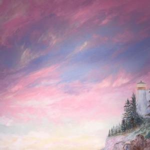 “Acadian Glory,” is one of the paintings by Deborah L. Simard on exhibit at Boothbay Harbor branch of The First National Bank in February and March. Courtesy of the artist Deborah L.Simard
