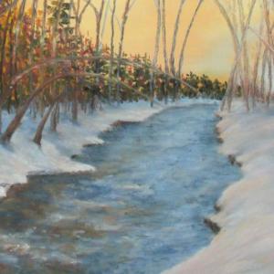 The Damariscotta River Grill’s new art show opens Feb. 9. The featured artists are Peesh McClanahan, Amy Puleo and Neil Gallagher. Above is one of the works by Puleo of Woolwich. Courtesy of Kim Traina
Amy Puleo, Woolwich ME