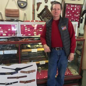 Peter Dombrowski of Tigger Leather Silversmith, in Boothbay Harbor for 38 years. SUZI THAYER/Boothbay Register