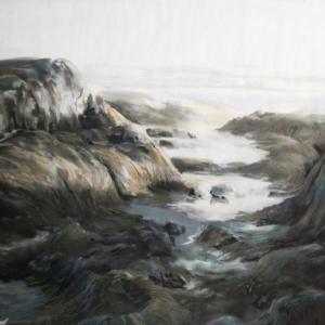“Tidal Affair” is one of Pam Cabañas’ works in her upcoming show at Savory Maine in Damariscotta. An opening reception will be held Friday, April 1 at 3 p.m. Courtesy of Grace Goldberg “Tidal Affair,” Pam Cabañas