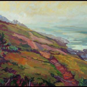 “Escape,” an oil by Julia Nichols is one of the artists’ works in the new exhibition at the Damariscotta River Grill also featuring Brooke Pacy. Courtesy of Kim Traina Julia Nichols, Maine artist