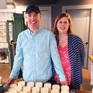 Michael and Cara Gaffney in their new shop at 8 Wharf Street in Boothbay Harbor. SUZI THAYER/Boothbay Register
