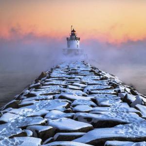This image by Benjamin Williamson, entitled, “Spring Point Sea Smoke,” was selected for the 2016 MPA show. Is it an award winner? Courtesy of Boothbay Region Art Foundation