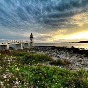 An image by Mary Johnston of Jefferson entitled, “Marshall Point, Port Clyde.” Mary Johnston photo “Marshall Point, Port Clyde 2013”