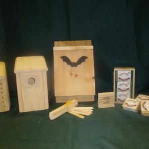 Bird, bat and bee houses as well as soaps from Final-Lee Acres in Union will be included at the sale. Courtesy of the Knox-Lincoln SWCD.