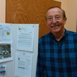 David Patch assists area veterans twice each month at the Community Center. JANE CARPENTER/ Boothbay Register