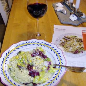 Weekend lunches are usually more fun and creative than workday ones, like this lemon ricotta pasta salad. And I might even have a glass of wine. Because I can. SUZI THAYER/Boothbay Register