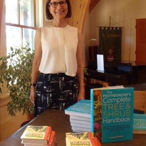 Penny O’Sullivan, May speaker for BRGC, focused on the four-season landscape, choosing trees and shrubs for year round beauty. Courtesy of Kathleen Marty