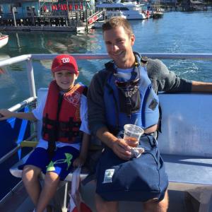 Gray Ferris, right, with friend. Courtesy photo