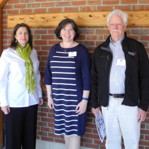 Incoming Board Chair Connie Jones is pictured with incoming board members Claire Berkowitz of the Maine Children’s Alliance and Bruce MacDonald of Boothbay, former state legislator and newly-elected to United Way’s Board of Directors. Courtesy photo