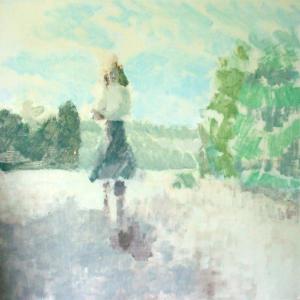 “Molly IX” 1990, oil on linen, 28.5 x 30 inches, is one of Francis Grant’s works in his exhibition at Yvette Torres Fine Art. Courtesy photo
Francis Grant, “Molly 1990”