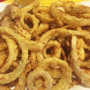 Home made onion rings. Easy, if a little time consuming. But worth every minute it takes. SUZI THAYER/Boothbay Register