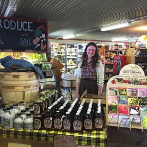 Taryn Marcus in her store, Sheepscot General Store, in Whitefield. SUE MELLO/Boothbay Register