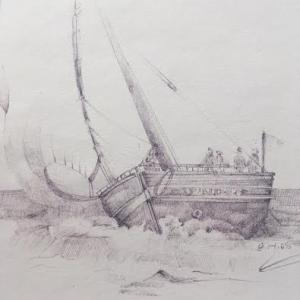 “Boat Sketch” by Kathi Nordone