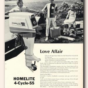 A magazine advertisement for a Homelite four-cycle engine. Courtesy photo