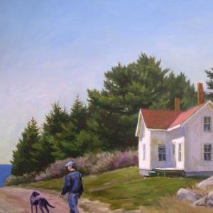 Former Waldoboro based artist Audrey Bechler has an exhibition at Miles Memorial Hospital opening June 18 - to include this painting. Courtesy of Julie Babb Audrey Bechler