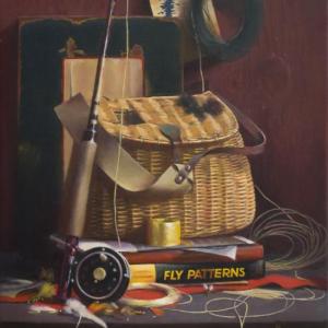 “Fly Patterns” is among the works of Rick Dickinson on display through July at Southport Memorial Library. Courtesy of Sandra Seifert Rick Dickinson