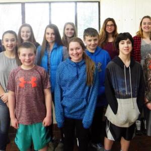 Students who made the Splash into Science trip to Florida are, from left, front row: Stephen Bennett, Maddy Faulkingham, Michael Hollowell, Michael Cusumano; second row: Chloe Arsenault, Hali Goodwin, Tim Norton; back row: Hunter Arsenault, Josey Smith, Jackie Steinmetz, Ciara Pitcher and Kelsey Poore. Courtesy of Judy Dorr