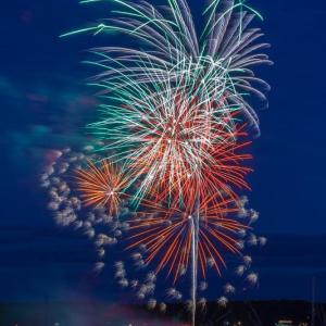 Fireworks over Boothbay Harbor. Courtesy of Mike Leonard