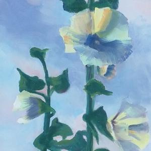 "Vivid and reliably joyous, these hardy island flowers are like the people who plant them," is how artist Brooke Pacy explains this painting. See her show at The Lincoln Home. Courtesy of Kim Traina
Brooke Pacy