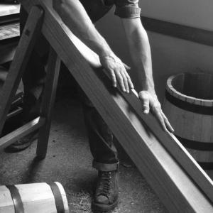 Ed Lutjens, owner and founder of the Portland Barrel Company, is pictured here making staves for his barrels which are highly sought after by Maine’s growing spirit, wine and beer industry. Lutjens is just one of many master Maine artisans featured in the Museum’s new Artisan Days program. Courtesy photo
