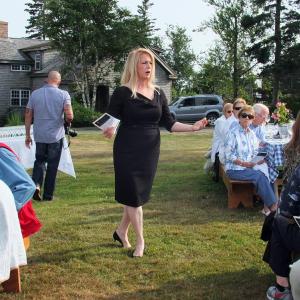 Erica Archer, of Wine Wise Events, educated the attendees at the Taste for Place Wine Tasting & Boat Cruise about wine. SUZI THAYER/Boothbay Register