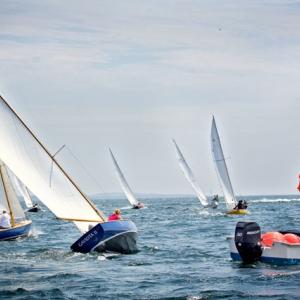 One Design racing in Boothbay Harbor. Courtesy of Laura Barnard