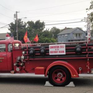 The Boothbay Fire Department’s antique baby — a 1947 Chevy Pumper — won second place in the 53rd Maine State Federation of Fire Fighters Convention Sept. 10 and 11. Courtesy photo