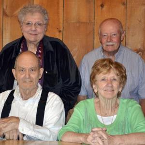 The anchors of the Lincoln County Democratic party, from left, front row, Dave Taylor, Ellie Taylor; back, Sandra Rumery and Jerry Topinka. Courtesy photo