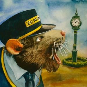Thomas Block has matted and framed selected illustrations he created for the book written by Paige W. Pendleton to do some fundraising for BRV.