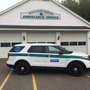 The new vehicle for community paramedic program. Courtesy of Boothbay Region Ambulance Service