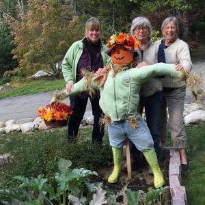 The Boothbay Region Garden Club scarecrow team. Courtesy photo
