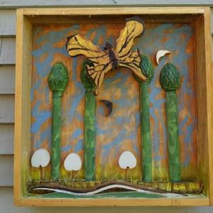 The assemblage art of Andre Benoit will be displayed at the Southport Memorial Library in Nov. and Dec. Courtesy photos Andre Benoit, Maine