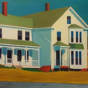 This oil painting entitled “Richmond House,” by Douglas Houle is one of this Midcoast artist’s works in the show at Damariscotta RIver Grill Oct. 24-Dec. 6. Courtesy of Kim Traina Douglas Houle