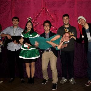 Horizontal Karolina in Warsaw with her "festival team" at Warsaw version of Festival of Trees. Courtesy photo