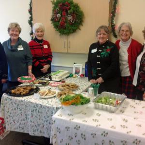 Members of the St. Andrews Auxiliary at the Dec. 15 Christmas luncheon. Courtesy photo