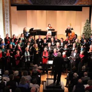 Down East Singers and Mozart Mentors Orchestra at Camden Opera House. Courtesy of Marti Stone