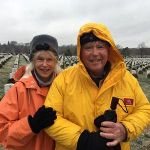 Cheri and Ed Kavanagh of Wiscasset at Arlington National Cemetery. Courtesy photo