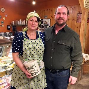 Cody LaMontagne and James Gammon, owners of Morse’s Sauerkraut in Waldoboro. SUZI THAYER/Boothbay Register